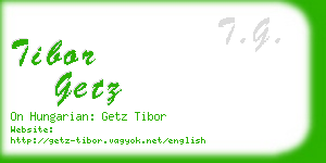 tibor getz business card